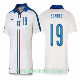 Camisolas de Futebol Itália LEONARDO BONUCCI Equipamento Alternativa Euro 2016