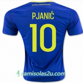 Camisolas de Futebol Bósnia e Herzegovina PJANIC Equipamento Principal 2016/17 Manga Curta