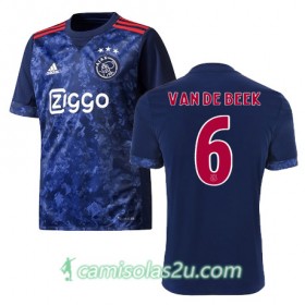 Camisolas de Futebol Ajax Amsterdam DONNY VAN DE BEEK Equipamento Alternativa 2017/18 Manga Curta