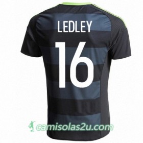 Camisolas de Futebol País de Gales JOE LEDLEY Equipamento Alternativa Euro 2016