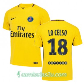 Camisolas de Futebol Paris Saint-Germain Giovani Lo CeManga Compridao Equipamento Alternativa 2017/18 Manga Curta
