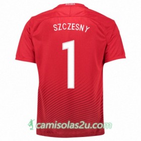 Camisolas de Futebol Polônia WOJCIECH SZCZESNY Equipamento Alternativa Euro 2016