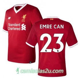 Camisolas de Futebol Liverpool EMRE CAN Equipamento Principal 2017/18 Manga Curta