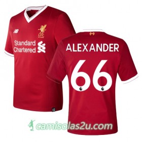 Camisolas de Futebol Liverpool Alexander Equipamento Principal 2017/18 Manga Curta