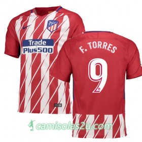 Camisolas de Futebol Atlético Madrid F TORRES Equipamento Principal 2017/18 Manga Curta
