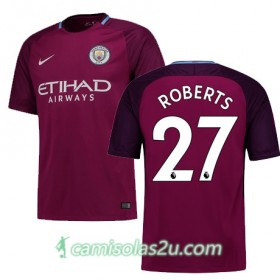 Camisolas de Futebol Manchester City Roberts Equipamento Alternativa 2017/18 Manga Curta
