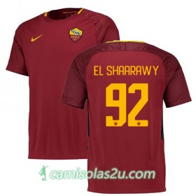 Camisolas de Futebol AS Roma EL SHAARAWY Equipamento Principal 2017/18 Manga Curta
