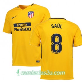 Camisolas de Futebol Atlético Madrid SAUL Equipamento Alternativa 2017/18 Manga Curta