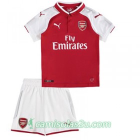 Camisolas de Futebol Arsenal Criança Equipamento Principal 2017/18 Manga Curta