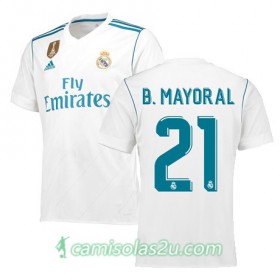 Camisolas de Futebol Real Madrid BORJA MAYORAL Equipamento Principal 2017/18 Manga Curta