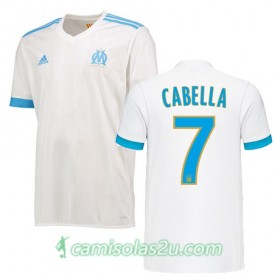 Camisolas de Futebol Olympique de Marseille REMY CABELLA Equipamento Principal 2017/18 Manga Curta