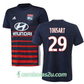 Camisolas de Futebol Olympique Lyonnais LUCAS TOUSART Equipamento Alternativa 2017/18 Manga Curta