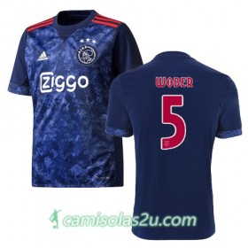 Camisolas de Futebol Ajax Amsterdam MAXIMILIAN WOBER Equipamento Alternativa 2017/18 Manga Curta