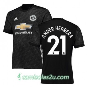 Camisolas de Futebol Manchester United HERRERA Equipamento Alternativa 2017/18 Manga Curta