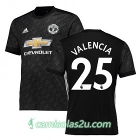 Camisolas de Futebol Manchester United VALENCIA Equipamento Alternativa 2017/18 Manga Curta