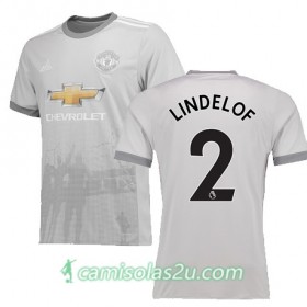 Camisolas de Futebol Manchester United LINDELOF Equipamento 3ª 2017/18 Manga Curta