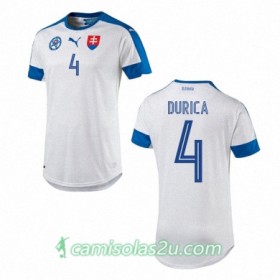Camisolas de Futebol Eslováquia JAN DURICA Equipamento Principal Euro 2016