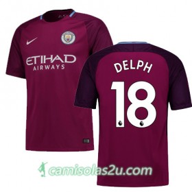 Camisolas de Futebol Manchester City DELPH Equipamento Alternativa 2017/18 Manga Curta
