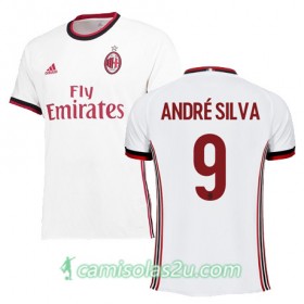 Camisolas de Futebol AC Milan ANDR SILVA Equipamento Alternativa 2017/18 Manga Curta