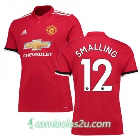 Camisolas de Futebol Manchester United SMALLING Equipamento Principal 2017/18 Manga Curta