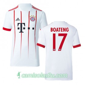 Camisolas de Futebol Bayern München BOATENG Equipamento 3ª 2017/18 Manga Curta