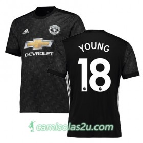Camisolas de Futebol Manchester United YOUNG Equipamento Alternativa 2017/18 Manga Curta