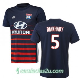Camisolas de Futebol Olympique Lyonnais MOUCTAR DIAKHABY Equipamento Alternativa 2017/18 Manga Curta