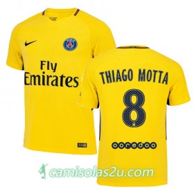 Camisolas de Futebol Paris Saint-Germain THIAGO MOTTA Equipamento Alternativa 2017/18 Manga Curta