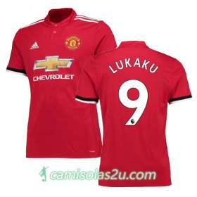 Camisolas de Futebol Manchester United Lukaku Equipamento Principal 2017/18 Manga Curta