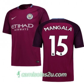 Camisolas de Futebol Manchester City MANGALA Equipamento Alternativa 2017/18 Manga Curta