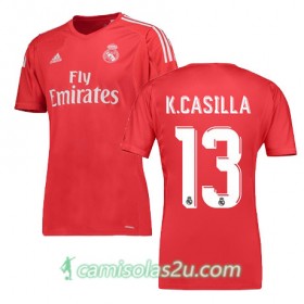 Camisolas de Futebol Real Madrid K CASILLA Equipamento Alternativa 2017/18 Manga Curta
