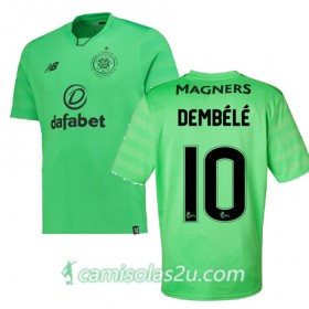 Camisolas de Futebol Celtic MOUSSA DEMBELE Equipamento 3ª 2017/18 Manga Curta