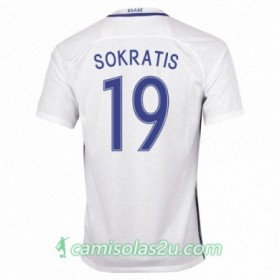 Camisolas de Futebol Grécia SOKRATIS Equipamento Principal 2016/17 Manga Curta
