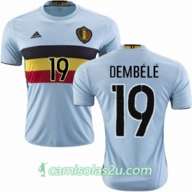 Camisolas de Futebol Bélgica MOUSSA DEMBELE Equipamento Alternativa Euro 2016