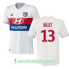 Camisolas de Futebol Olympique Lyonnais CHRISTOPHE JALLET Equipamento Principal 2017/18 Manga Curta