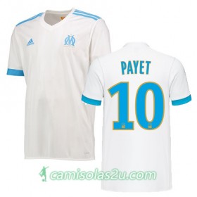 Camisolas de Futebol Olympique de Marseille Dimitri Payet Equipamento Principal 2017/18 Manga Curta