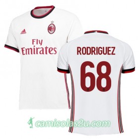 Camisolas de Futebol AC Milan RODRIGUEZ Equipamento Alternativa 2017/18 Manga Curta