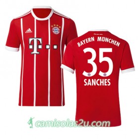 Camisolas de Futebol Bayern München SANCHES Equipamento Principal 2017/18 Manga Curta