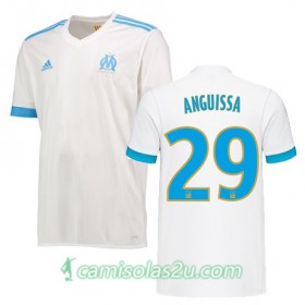 Camisolas de Futebol Olympique de Marseille ANDRE FRANK ZAMBO ANGUISSA Equipamento Principal 2017/18 Manga Curta