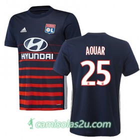 Camisolas de Futebol Olympique Lyonnais HOUSSEM AOUAR Equipamento Alternativa 2017/18 Manga Curta