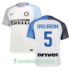 Camisolas de Futebol Inter de Milão Gagliardini Equipamento Alternativa 2017/18 Manga Curta