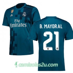 Camisolas de Futebol Real Madrid BORJA MAYORAL Equipamento 3ª 2017/18 Manga Curta