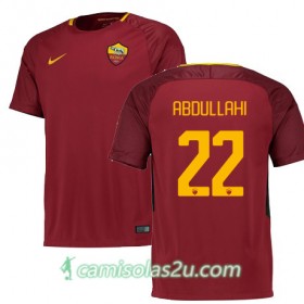 Camisolas de Futebol AS Roma ABDULLAHI Equipamento Principal 2017/18 Manga Curta