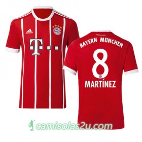 Camisolas de Futebol Bayern München MARTINEZ Equipamento Principal 2017/18 Manga Curta