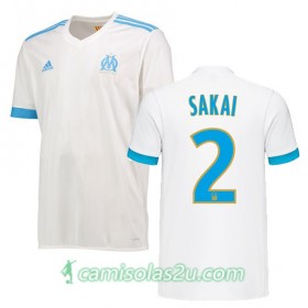 Camisolas de Futebol Olympique de Marseille HIROKI SAKAI Equipamento Principal 2017/18 Manga Curta