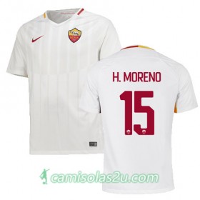 Camisolas de Futebol AS Roma HECTOR MORENO Equipamento Alternativa 2017/18 Manga Curta