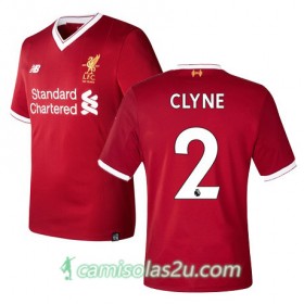 Camisolas de Futebol Liverpool CLYNE Equipamento Principal 2017/18 Manga Curta