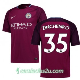 Camisolas de Futebol Manchester City ZINCHENKO Equipamento Alternativa 2017/18 Manga Curta