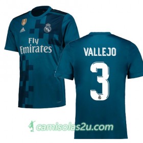 Camisolas de Futebol Real Madrid JESUS VALLEJO Equipamento 3ª 2017/18 Manga Curta