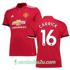 Camisolas de Futebol Manchester United CARRICK Equipamento Principal 2017/18 Manga Curta